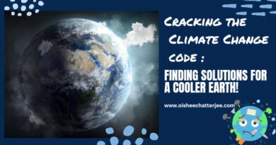 The image is showing the topic of the blog about climate change