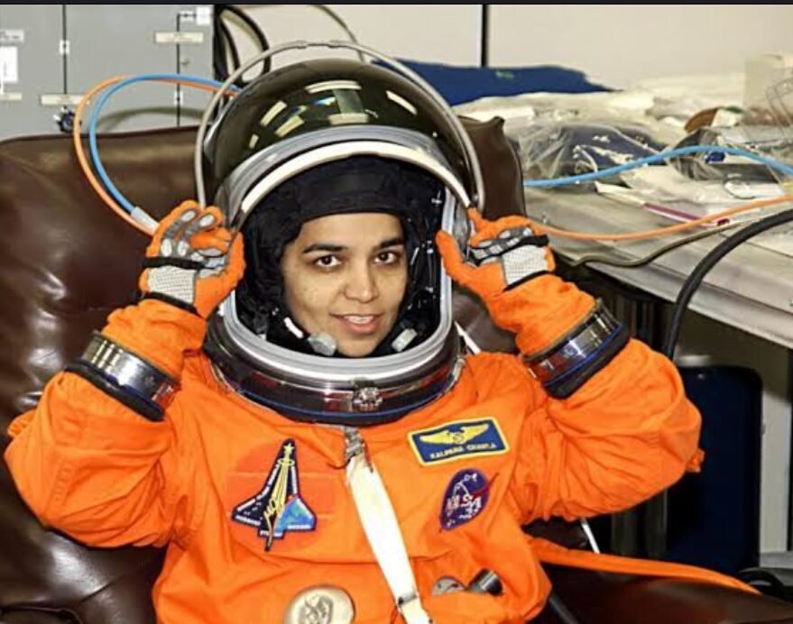 Kalpana Chawla wearing space suit