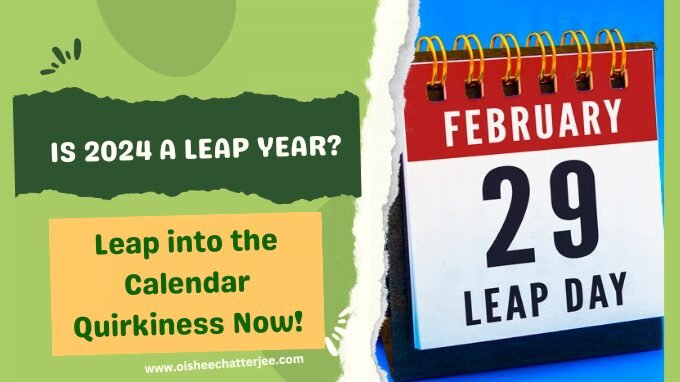 The image describes the topic of the blog that is about leap year