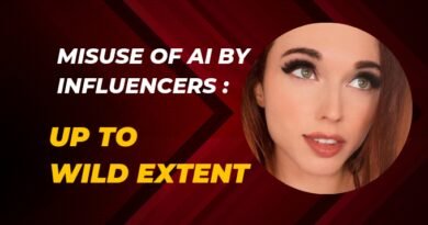 Influencer's AI model and the title of the blog
