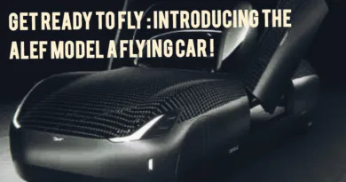 The images shows the image of flying car with the title of the blog