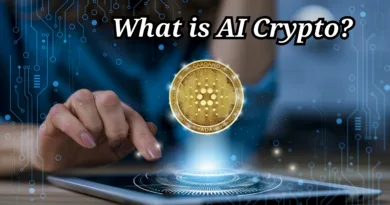 The image shows the concept of AI Crypto.