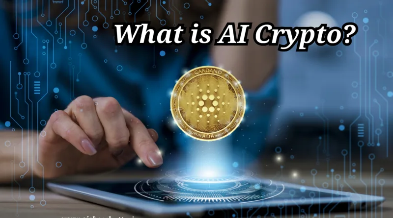 The image shows the concept of AI Crypto.