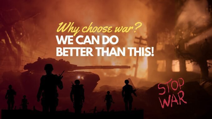 The image explains that the blog is based on war and what can we do!