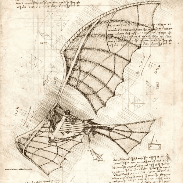 Original sketch by Da Vinci