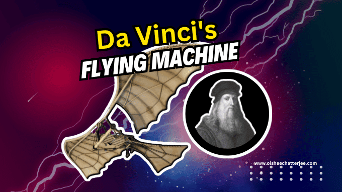 The image shows that the blog is based on Leonardo Da Vinci and flying machine