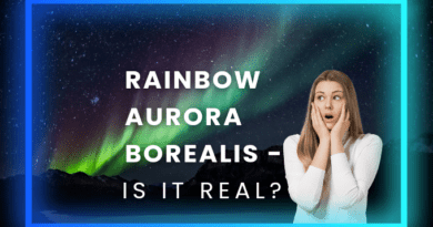 The image of rainbow Aurora Borealis explains the topic of the blog is an explanation about it