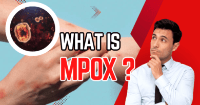 The image shows the topic of the blog is about Mpox