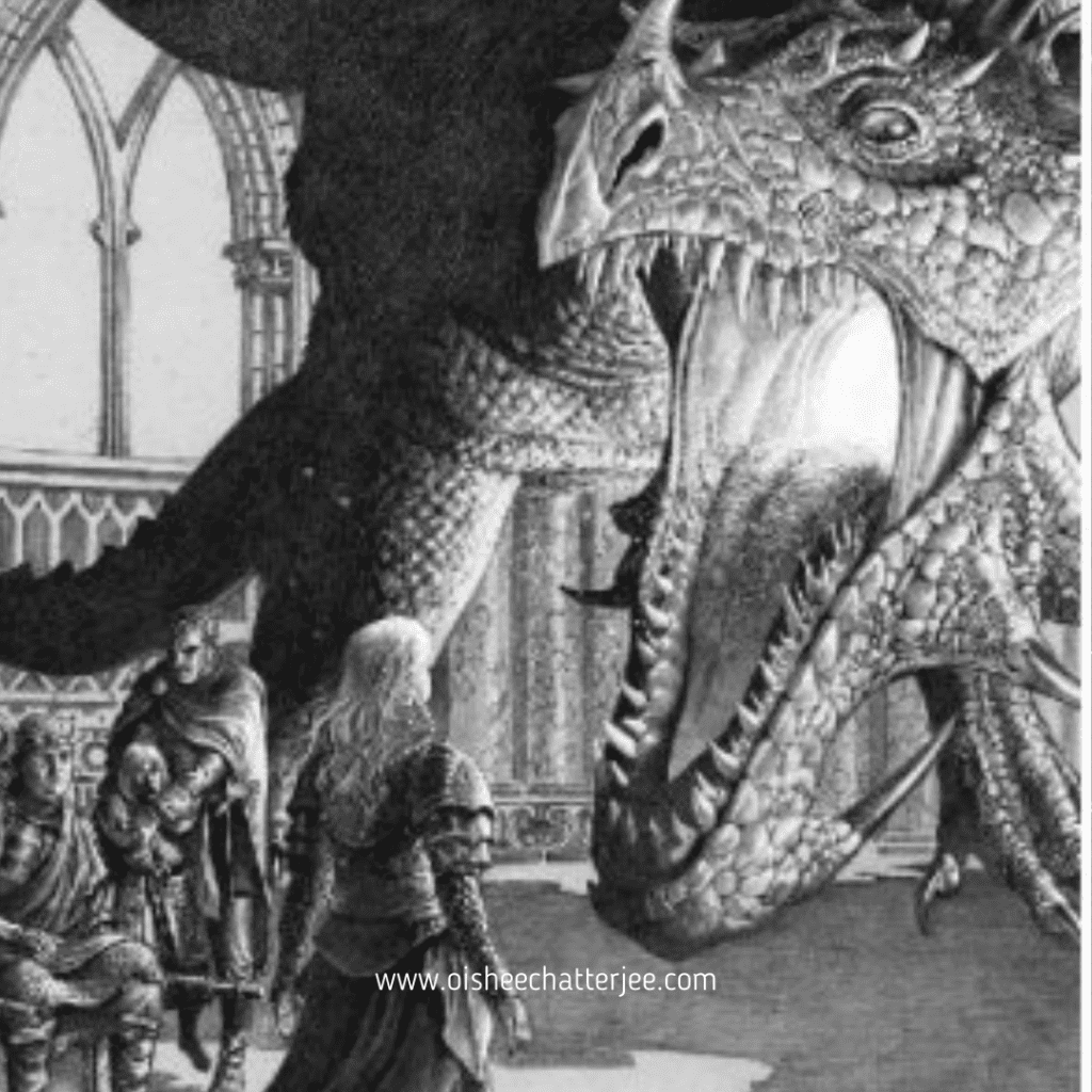 Illustration of Dragon from the book "Fire and Blood"