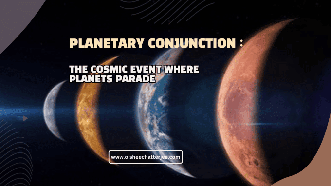 The image shows that the blog is about alignment of planets