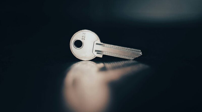 The image is symbolizing password, that acts almost like a key to the lock.